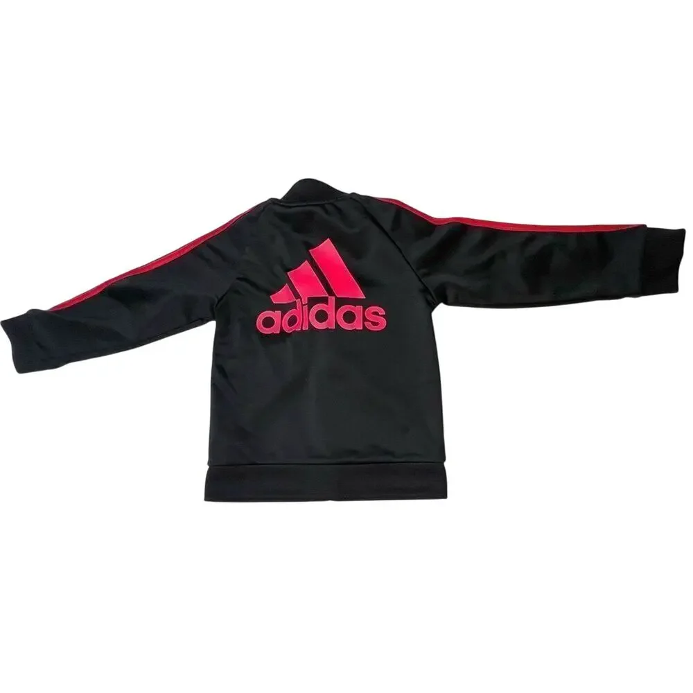 Adidas Black Red Side Stripe Track Suit Outfit 24 months‎ Toddler Boy Sportswear